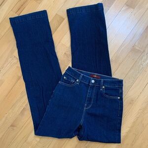 EUC 7 For All Mankind Women’s High Rise Stretch Wide Leg Jeans 25
